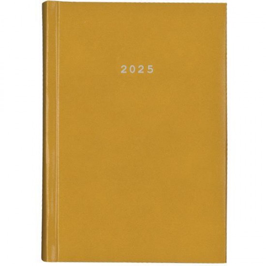 Next ημερολόγιο 2025 prestige ημερήσιο δετό μουσταρδί 17x25εκ.