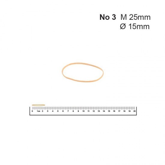 Λάστιχα Νο 3 25 Øx1.4x1.4χιλ. (1kg)