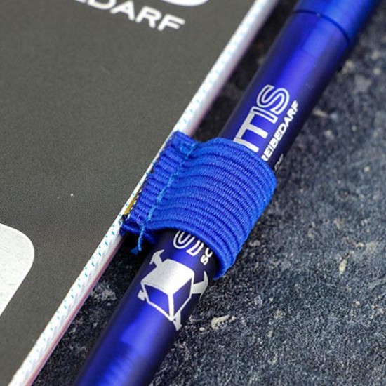 Στυλοθήκη λαστιχένια αυτοκόλλητη μπλε 4.5x3εκ.