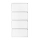 Nextdeco παπουτσοθήκη λευκή μεταλλική με 4 τμήματα Υ137,5x65.5x15,5εκ.