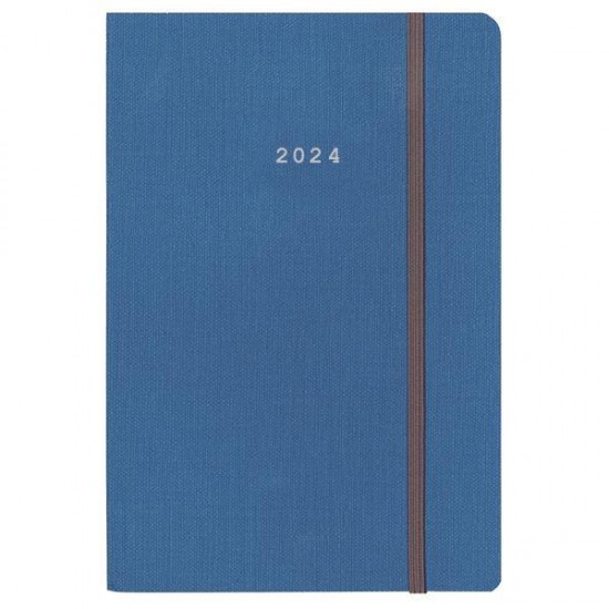 Next ημερολόγιο 2024 nomad ημερήσιο flexi μπλε με λάστιχο 14x21εκ.