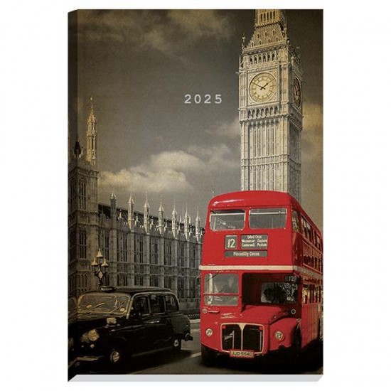 Next ημερολόγιο 2025 Gallery ημερήσιο δετό 12x17εκ, Big Ben