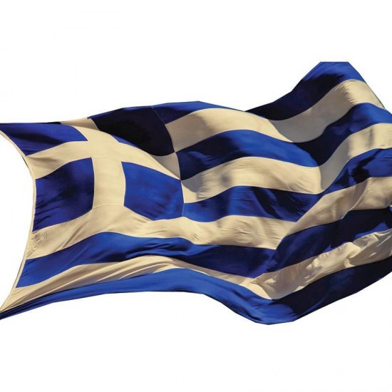 Σημαία ελληνική  1x1,5μ.. βάρος 75gr.