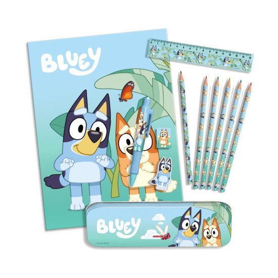 Σετ ζωγραφικής 12 τεμαχίων Bluey σε τσάντα δώρου 30x22,5x2εκ.