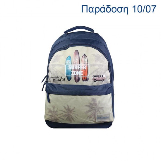 Bagtrotter τσάντα πλάτης "Surfer Zone",Υ45x31x13εκ.  με2 θήκες