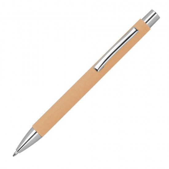 Στυλό οικολογικό από χαρτί, μπεζ, Υ14,4xØ1,1εκ.