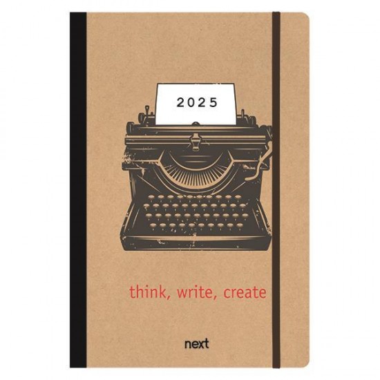 Next ημερολόγιο 2025 Trends ημερήσιο flexi με λάστιχο 12x17εκ. Typing
