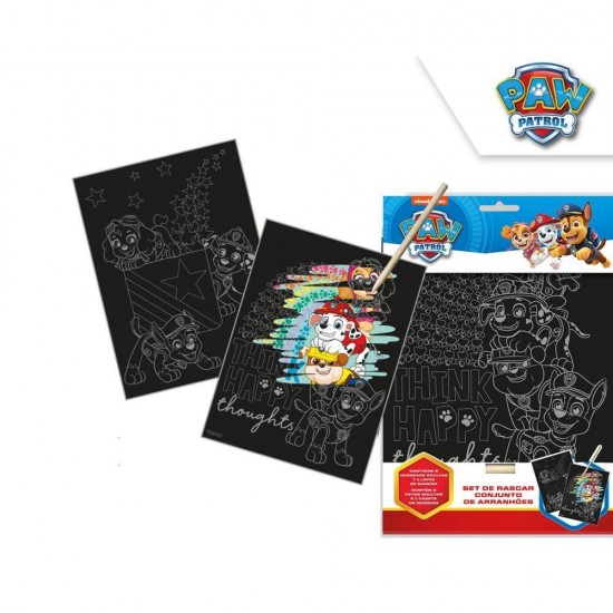 Σετ scratch art Paw Patrol Y28χ20εκ.