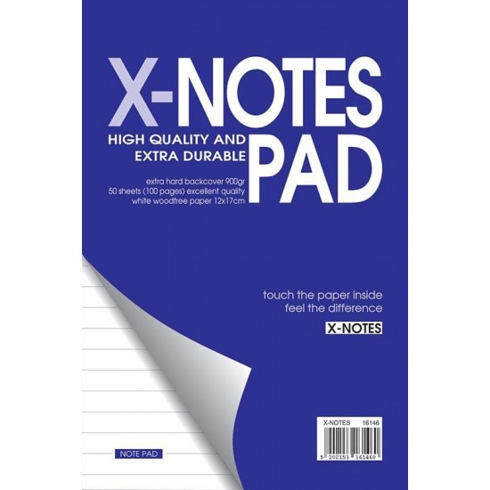 Next x-notes μπλοκ ριγέ 12x17εκ. 50φυλ.