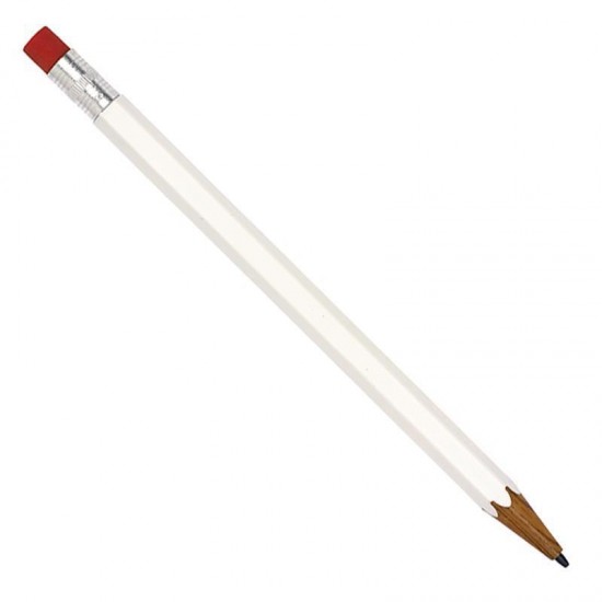 Μηχανικό μολύβι 0.7mm. πλαστικό με σβήστρα άσπρο