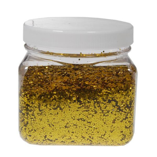 Χρυσόσκονη σε νιφάδες 1χιλ. χρυσή 200gr.