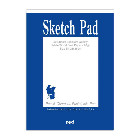 Next sketch pad-μπλοκ σχεδίου 50φ 90γρ 25x35εκ.