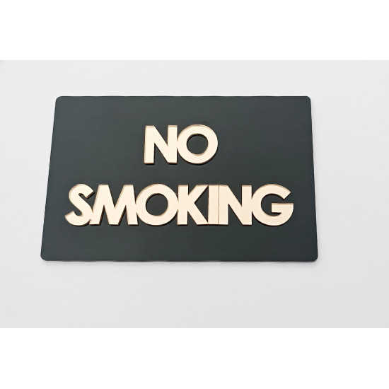 Plexiglass Πινακίδα No smoking 20cm