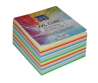 Next κύβος χρωματιστός κολλητός xxl 500φυλ.10,5x10εκ. Next κύβος χρωματιστός κολλητός xxl 500φυλ.10,5x10εκ.