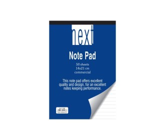 Next μπλοκ ριγέ 14x21εκ. 50φυλ.