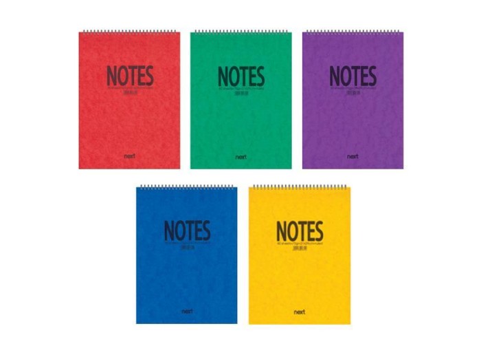 Next notes μπλοκ σπιράλ ριγέ 17x25εκ. 160σελ.