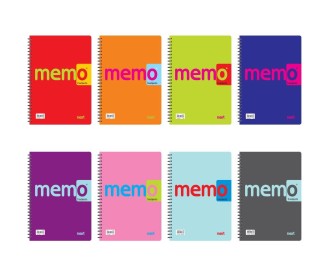 Next memo τετράδιο σπιράλ 21x29εκ. 4θεμ. Next memo τετράδιο σπιράλ 21x29εκ. 4θεμ.