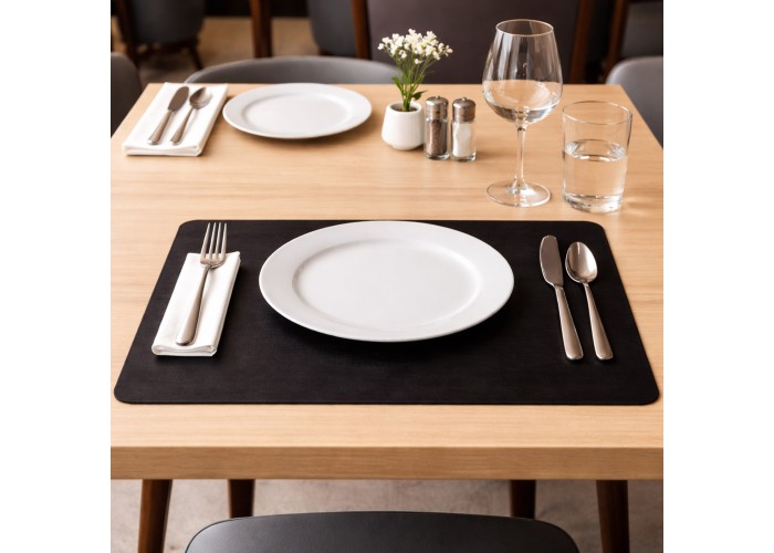 Next σουπλά εύκαμπτα ECOLEATHER 2 όψεων μαύρο 30x42x0,15εκ. πάχος. Δυνατότητα εκτύπωσης