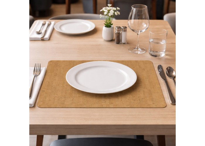 Next σουπλά εύκαμπτα ECOLEATHER 2 όψεων cork μπεζ 30x42x0,15εκ. πάχος. Δυνατότητα εκτύπωσης