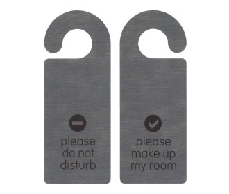 Next επιγραφή Do not disturb ECOLEATHER 2 όψεων 22,5x8,6εκ. γκρι. Δυνατότητα εκτύπωσης Next επιγραφή Do not disturb ECOLEATHER 2 όψεων 22,5x8,6εκ. γκρι. Δυνατότητα εκτύπωσης