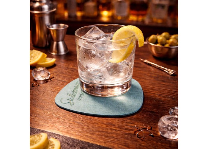 Next σετ 6 σουβέρ ECOLEATHER 2 όψεων 11x11εκ. bali γαλάζιο . Δυνατότητα εκτύπωσης