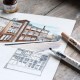Next Sketch book Mix Media 50 φύλλα 250γρ. 15x15εκ. σκληρό καπάκι σπιράλ