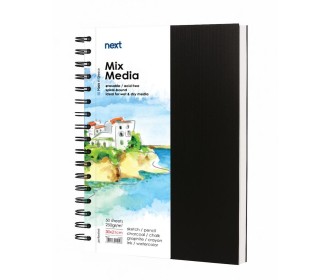 Next Sketch book Mix Media 50 φύλλα 250γρ. 30x21εκ. σκληρό καπάκι σπιράλ Next Sketch book Mix Media 50 φύλλα 250γρ. 30x21εκ. σκληρό καπάκι σπιράλ