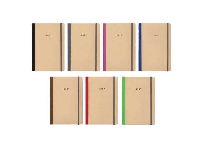 Next ημερολόγιο 2027 ECO ημερήσιο flexi με λάστιχο 12x17εκ.  Δυνατότητα εκτύπωσης