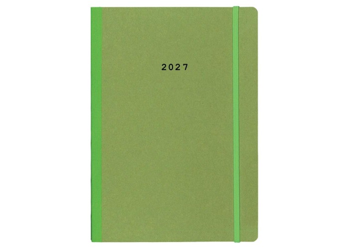 Next ημερολόγιο 2027 Natural ημερήσιο flexi πράσινο με λάστιχο 14x21εκ. Δυνατότητα εκτύπωσης Next ημερολόγιο 2027 Natural ημερήσιο flexi πράσινο με λάστιχο 14x21εκ. Δυνατότητα εκτύπωσης