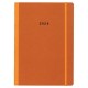 Next ημερολόγιο 2026 Natural ημερήσιο flexi πορτοκαλί με λάστιχο 14x21εκ.  Δυνατότητα εκτύπωσης