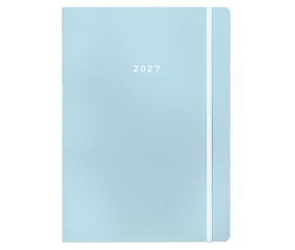 Next ημερολόγιο 2027 Pastel ημερήσιο flexi  γαλάζιο με λάστιχο 14x21εκ.