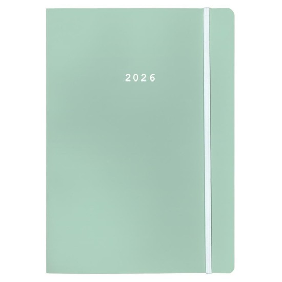 Next ημερολόγιο 2026 Pastel ημερήσιο flexi ανοιχτό πράσινο με λάστιχο 14x21εκ. Next ημερολόγιο 2026 Pastel ημερήσιο flexi ανοιχτό πράσινο με λάστιχο 14x21εκ.