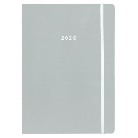 Next ημερολόγιο 2026 Pastel ημερήσιο flexi γκρι με λάστιχο 14x21εκ. Next ημερολόγιο 2026 Pastel ημερήσιο flexi γκρι με λάστιχο 14x21εκ.