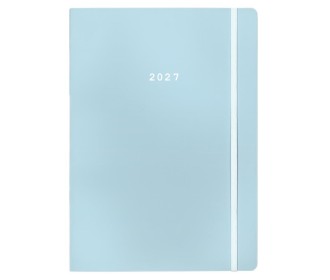 Next ημερολόγιο 2027 Pastel ημερήσιο flexi γαλάζιο με λάστιχο 12x17εκ.
