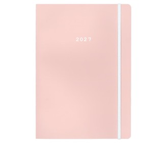 Next ημερολόγιο 2027 Pastel ημερήσιο flexi ροζ με λάστιχο 12x17εκ.
