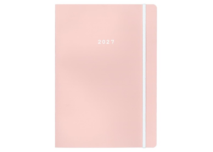 Next ημερολόγιο 2027 Pastel ημερήσιο flexi ροζ με λάστιχο 12x17εκ.