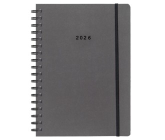 Next ημερολόγιο 2026 Natural ημερήσιο σπιράλ γκρι σκούρο με λάστιχο 12x17εκ. Δυνατότητα εκτύπωσης Next ημερολόγιο 2026 Natural ημερήσιο σπιράλ γκρι σκούρο με λάστιχο 12x17εκ. Δυνατότητα εκτύπωσης