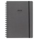 Next ημερολόγιο 2026 Natural ημερήσιο σπιράλ γκρι σκούρο με λάστιχο 12x17εκ.  Δυνατότητα εκτύπωσης
