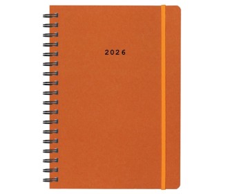 Next ημερολόγιο 2026 Natural ημερήσιο σπιράλ πορτοκαλί με λάστιχο 12x17εκ. Δυνατότητα εκτύπωσης Next ημερολόγιο 2026 Natural ημερήσιο σπιράλ πορτοκαλί με λάστιχο 12x17εκ. Δυνατότητα εκτύπωσης