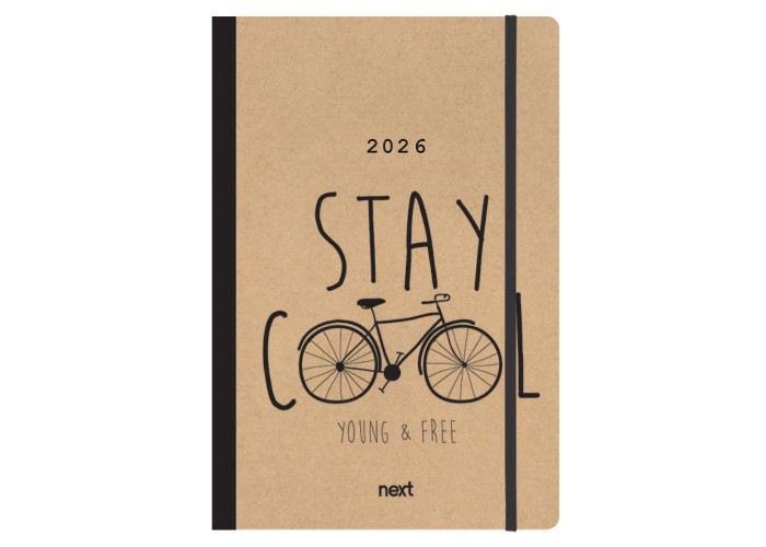 Next ημερολόγιο 2026 Trends Bike ημερήσιο flexi με λάστιχο 14x21εκ.