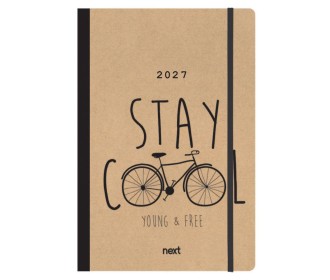 Next ημερολόγιο 2027 Trends Bike ημερήσιο flexi με λάστιχο 14x21εκ.