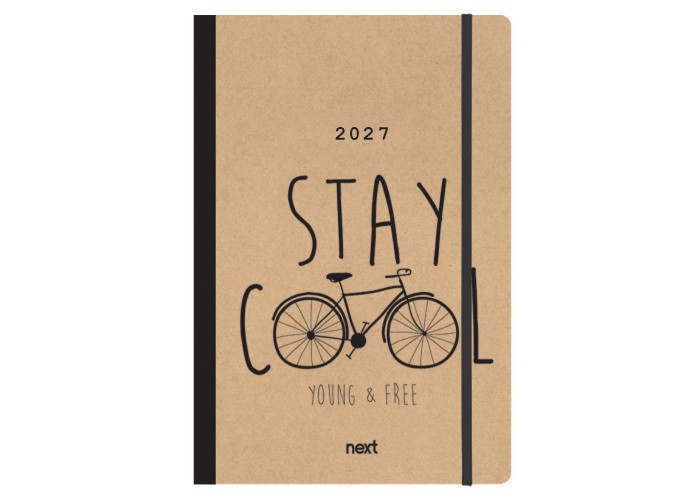 Next ημερολόγιο 2027 Trends Bike ημερήσιο flexi με λάστιχο 14x21εκ.