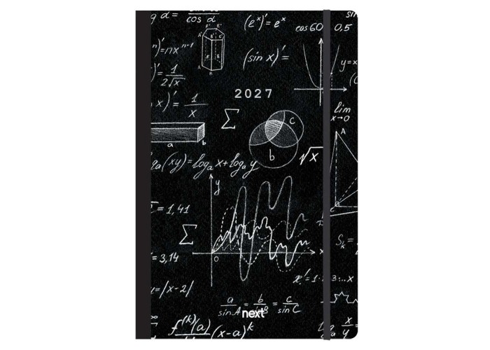 Next ημερολόγιο 2027 Trends Mathematics ημερήσιο flexi με λάστιχο 14x21εκ.