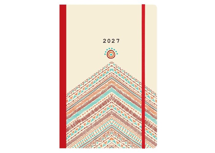 Next ημερολόγιο 2027 Trends Boho style ημερήσιο flexi με λάστιχο 14x21εκ.