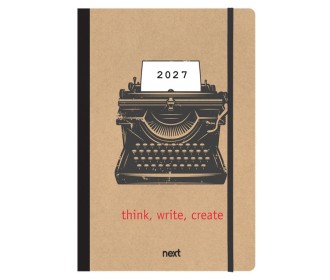 Next ημερολόγιο 2027 Trends Typing ημερήσιο flexi με λάστιχο 14x21εκ.