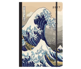 Next ημερολόγιο 2027 Trends Wave ημερήσιο flexi με λάστιχο 14x21εκ.