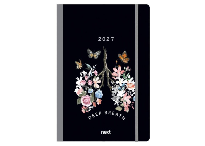 Next ημερολόγιο 2027 Trends Deep breath ημερήσιο flexi με λάστιχο 14x21εκ.