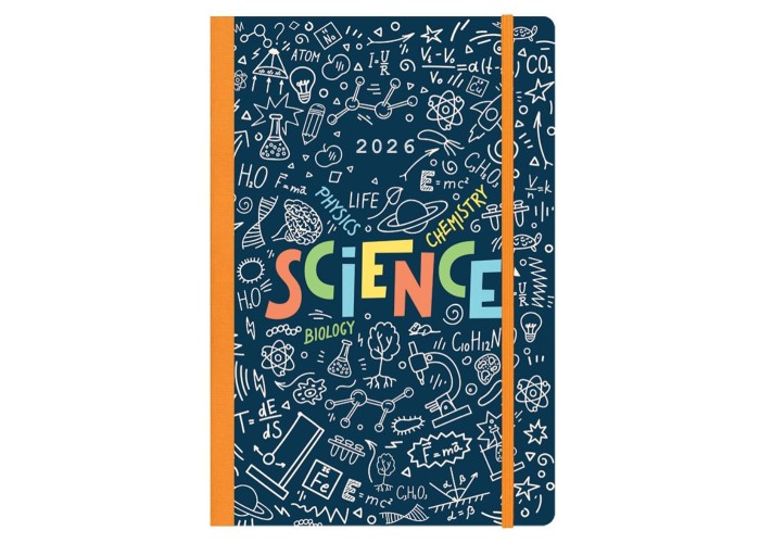 Next ημερολόγιο 2026 Trends Science ημερήσιο flexi με λάστιχο 14x21εκ.