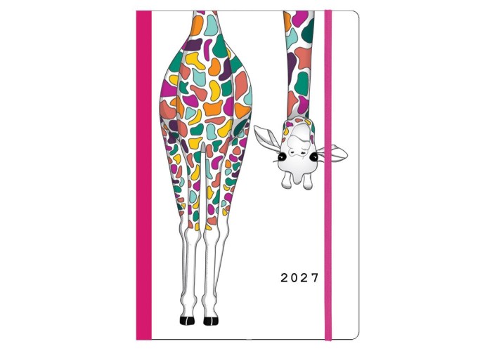 Next ημερολόγιο 2027 Trends Giraffe ημερήσιο flexi με λάστιχο 14x21εκ.