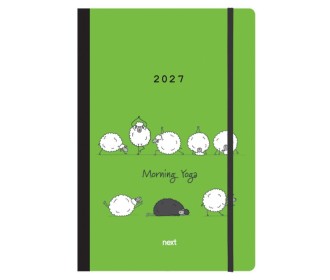 Next ημερολόγιο 2027 Trends Morning Yoga ημερήσιο flexi με λάστιχο 14x21εκ.